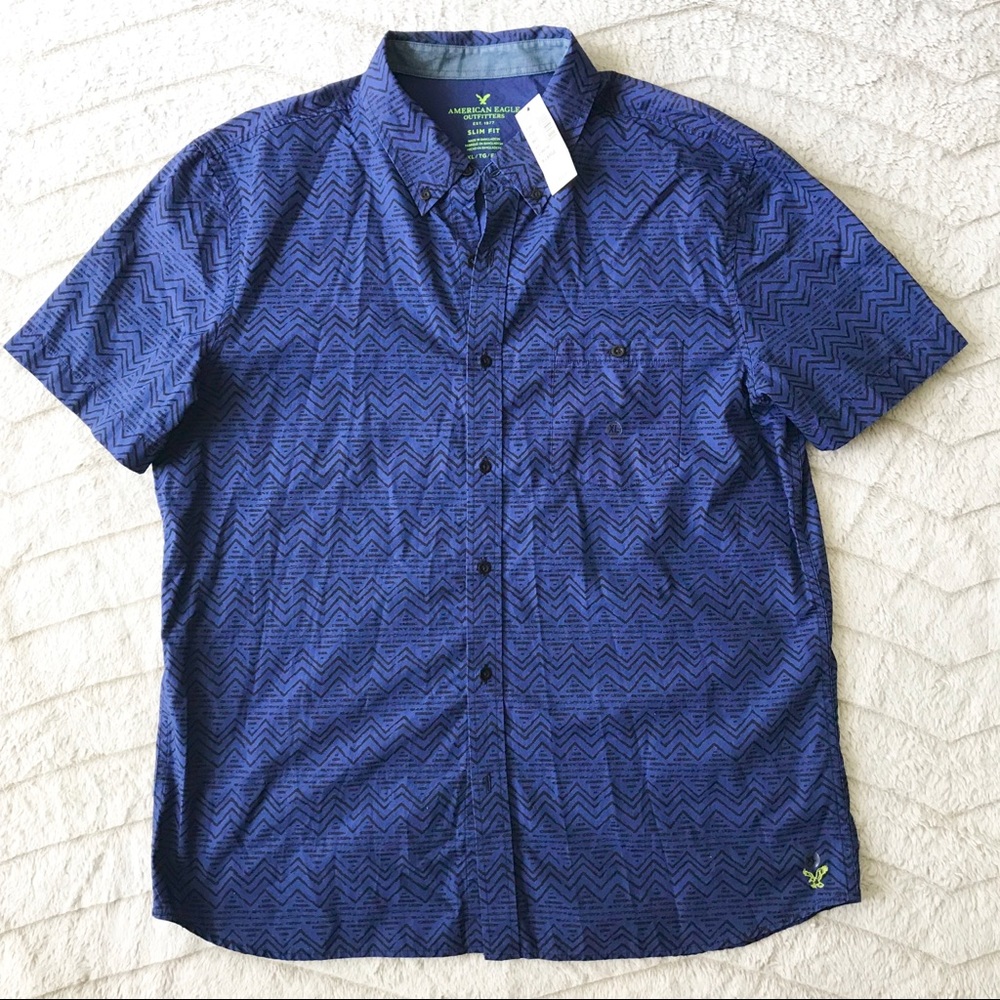 NWT Men’s American Eagle Button Down Shirt